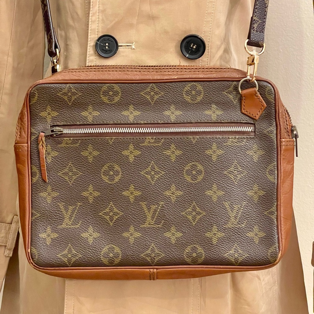 Louis Vuitton Monogram Vintage Saxpo Bag Pouch Clutch Crossbody - Picture 3 of 14